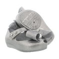 thumbnail image 4 of Mini Melissa Ultragirl Viii Bb Flats Baby Girls Shoes Size 5, Color: Silver Glitter, 4 of 4