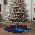 thumbnail image 4 of Daiia Futuristic Book Knowledge Drawing Merry Christmas Tree Skirt , Xmas Large Lace-up Tree Skirt, Santa Snowflakes Rustic Home Decorations New Year Party Farmhouse Decor-36", 4 of 6