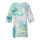 thumbnail image 4 of Txlixc Vestido estampado de 3 / 4 mangas para mujeres, vestido de verano con volantes de cuello V Txlixc moda, 4 of 6
