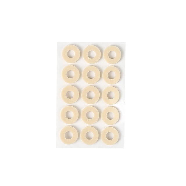 Jumpingount 15 unids/set de esponja de látex para callos, reemplazo portátil, antideslizante, para interiores y exteriores, para caminar, para hacer Cuidado de los pies Círculo pequeño Jumpingount CE014616-04