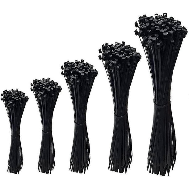 Cable Ties, Cable Tie Wrap Nylon Fastener 2.5*100/2.8*150/2.5*160/3.6*200/3.6*300 Mm Black