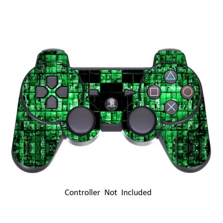 Ps3 Controller Skin - Skin Stickers for Playstation 3 Controller - Vinyl Leather Texture Sticker for DualShock 3 Wireless Game Sixaxis Controllers - Protectors Controller Decal - Green Digicamo