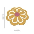 thumbnail image 3 of Bathroom Rugs QTOCIO Flower Floor Mat Bathroom Kitchen Entrance Absorbent Mat Porch Foot Mat Bathroom Non Slip Mat, 3 of 6