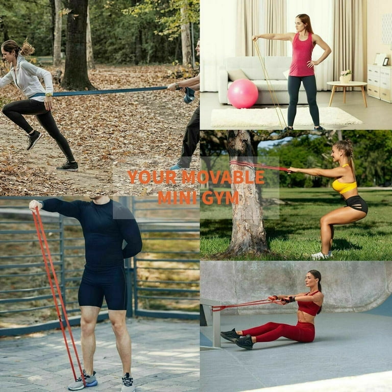 Gym Red Band Workout Resistance Bands For Exercise, Heavy Duty For