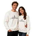 thumbnail image 6 of Oksale Matching Xmas Sweatshirt Pullover for Couple Trendy Xmas Tree Graphic Fall Tops Long Sleeeve Festival Shirts for His Hers White S, 6 of 9