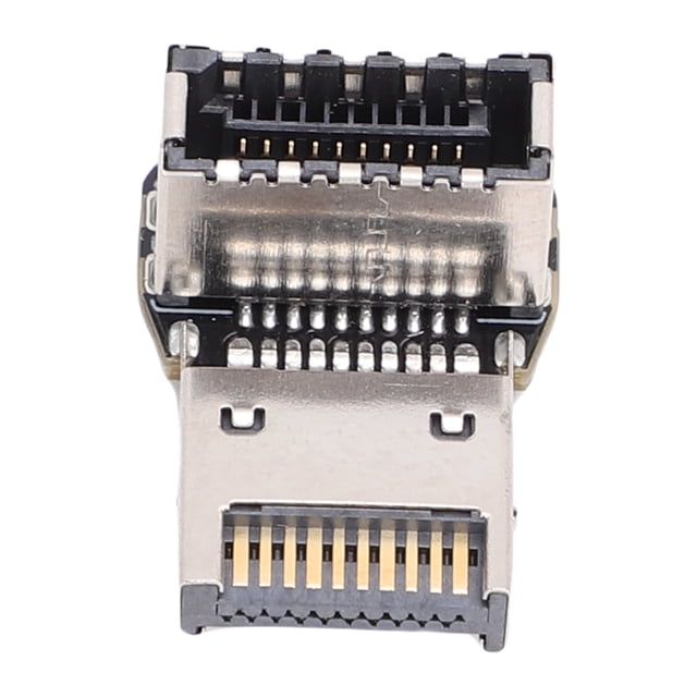 Computer Motherboard Type E Adapter, Multi Layer Circuit Board USB 3.1 10Gbps 3.2 20Gbps Type E 90 Degree Elbow with Compact Design for Workstation Gaming Setup