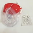 thumbnail image 2 of Pretty Comy 1PCS CPR Resuscitator Rescue First Aid Masks CPR RESPIRATORY MASK Mouth Breath One-way Valve Tools, 2 of 6