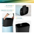 thumbnail image 4 of FDW 13 Gallon Stainless Steel Step Kitchen Trash Can with Lid, Fingerprint-Proof for Indoor(Blue), 4 of 7