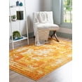 thumbnail image 4 of Unique Loom 3137830 9 x 12 ft. Salle Garnier Sofia Rectangular Rug, Orange, 4 of 5
