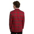thumbnail image 2 of Chaps Men's Holiday Red Plaid Blazer, Sizes 40R-52R, 2 of 5