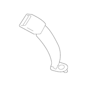 Genuine OE Mitsubishi Center Buckle - 7000D038XA