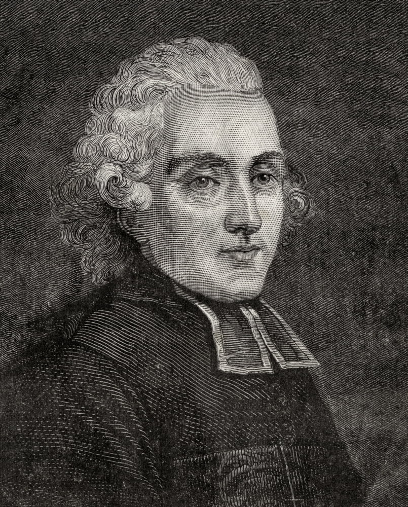 Henry Essex Edgeworth Aka LAbbe Edgeworth De Firmont 1745-1807Catholic Priest And Confessor Of Louis Xvi From Histoire De La Revolution Francaise By Louis Blanc Canvas Art - Ken Welsh Design Pics (2