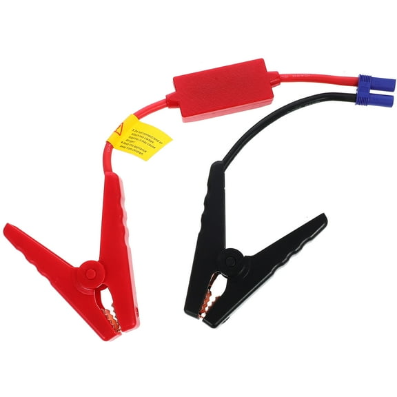 CRAFTHROU Alligator Clips Battery Clamps with Safe Protection in Metal 1Pcs