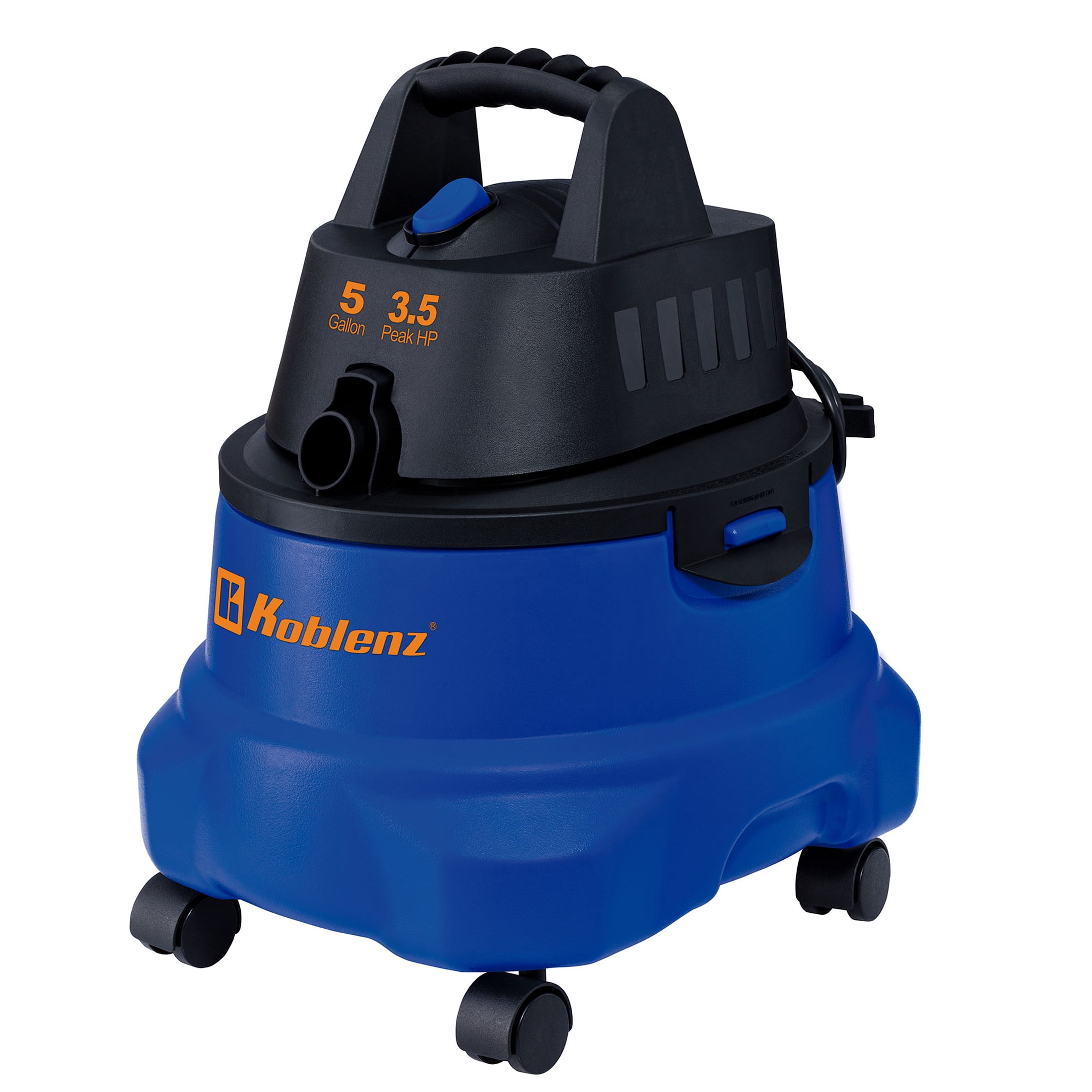 KOBLENZ 5 Gallon Wet/Dry Shop Vacuum with 3.5 Peak HP for Cars, Garage, Home or Workshop (WD 5 L2)