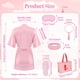 thumbnail image 2 of Kit de fiesta de spa Homewarm, 122 unidades, rosas, para niñas, con batas de satén, 2 of 7
