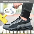 thumbnail image 3 of Steel Toe Cap Trainers for Men Women Non Slip Work Shoes Safety Work Shoes Lightweight Steel Toe Sneakers, 3 of 7
