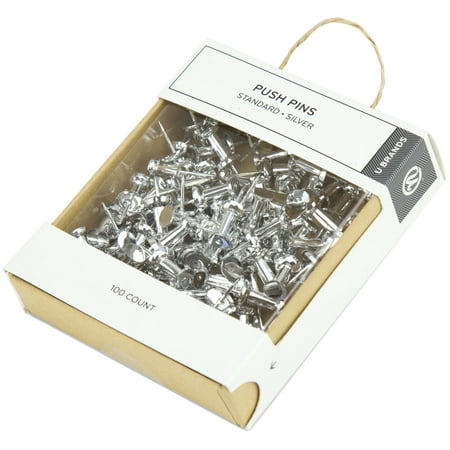 electroplated silver push pins 100 pkg walmart com silver push pins