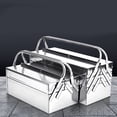 thumbnail image 3 of YongCo Foldable Stainless Steel Toolboxes Storage Tool Holder Carriers For Home Projects Automotive Repairs, 3 of 16