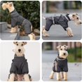 thumbnail image 5 of HQREA Full Body Dog Winter Coat Fleece Waterproof Small Medium Dogs Snow Jacket Onesie with Harness, 5 of 6