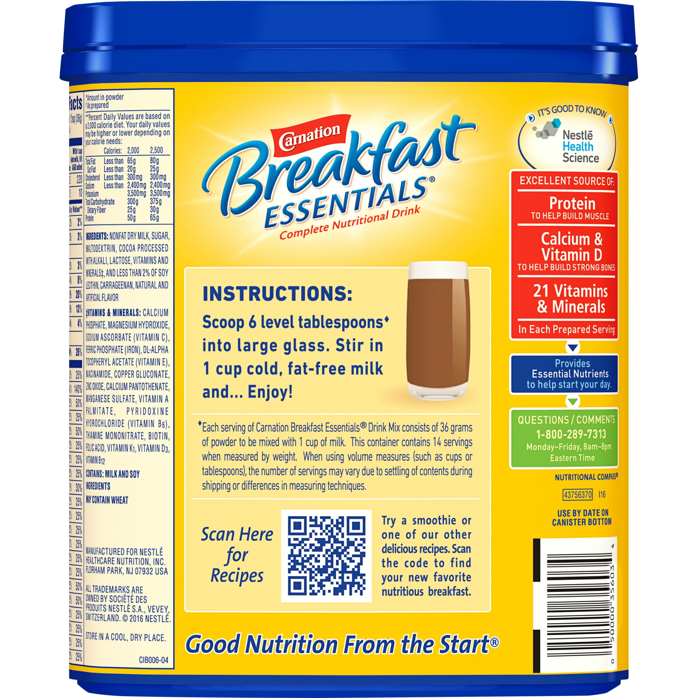 Carnation Instant Breakfast Nutritional Information Besto Blog
