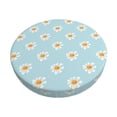 thumbnail image 6 of Uemuo Daisies Flowers Pattern Round Bar Stool Seat Covers Washable Stool Cushion Slipcover Elastic Bar Chair Covers-13 inch, 6 of 7