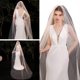 thumbnail image 2 of Bridal Veil Tulle Cathedral Length Wedding Veil With Hair Comb Easy Attachments Bride Veil Wedding Accessory 110inch, 2 of 4