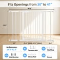 thumbnail image 3 of edx Walk-Thru Pet Gate for Doorways and Stairs, Adjustable 30"-41" Auto-Close Metal Dog Gate, Pressure or Hardware Mount Options for Indoor Openings, 3 of 6