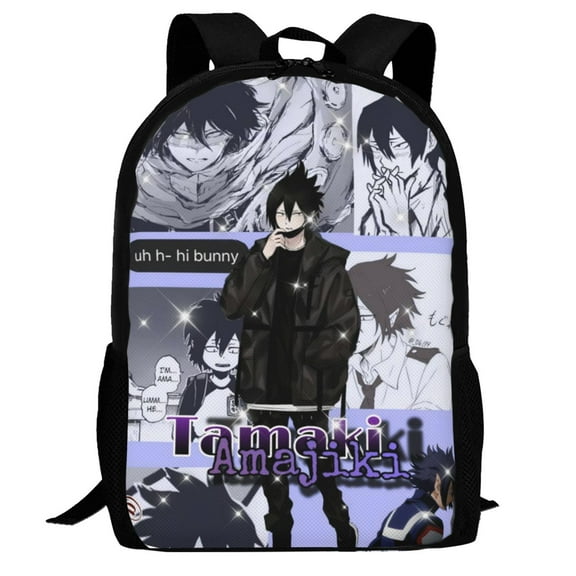 My Hero Academia Tamaki Amajiki Backpack,Multi-Function Travel Backpack Laptop Backpack Lightweight Casual Daypack Bookbag 16.5 In