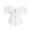 White, variant on Women's Off Shoulder Corset Top Gothic Lace Sleeve Overbust Bustier with Front Metal Busk Vintage Waist Cincher for Costume Party White,S