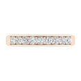 thumbnail image 3 of 1/2 Carat (ctw) 14K Rose Gold Round Diamond Ladies Anniversary Wedding Band Ring - IGI Certified (Ring Size 5.5), 3 of 6