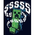 thumbnail image 2 of Junior's Minecraft SSSS Creeper  Graphic Tee Navy Blue 2X Large, 2 of 3