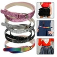 thumbnail image 4 of Qumonin Girls Glitter PU Leather Skinny Belts 4pcs - Size 10-12, 4 of 6