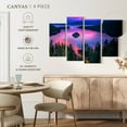 thumbnail image 5 of Elephant Stock Pink Lake Tahoe Wall Art - Horizontal Multi Panel Canvas - Living Room Wall Decor - Nature Multi Panel - Black And Pink Decor - 75" x 48", 5 of 8