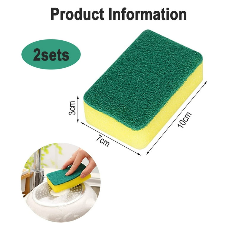 Kitchen Cleaning Sponges Eco Non-Scratch for Dish Scrub Sponges Pack of 10