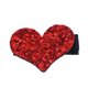 thumbnail image 1 of GOOHOCHY Pinza para el pelo con forma de corazón y purpurina, con forma de pico de pato, estilo cocodrilo, para flequillo, con lentejuelas, accesorios para el cabello para mujeres y niñas (rojo), 1 of 8