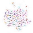 thumbnail image 3 of ANGGREK Perles Rondes Chiffres, 300 Pcs Perles Rondes Chiffres Blanches Colorées Lisses en Acrylique pour Fabrication de Bijoux Bracelets Collier, Perles en Acrylique pour Figurines, 3 of 8