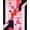 Pink Black, Pattern 7, variant on ODIKA 8'x10' Washable Area Rug Non-Slip Chair-Friendly Mat Geometric Modern Abstract Maze With Interlocking Diamond Grid Motif for Dining Room, Large Office, Lounge