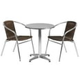 thumbnail image 2 of Afuera Living Ensemble Bistro Rond de Patio 3 Pcs en Aluminium et Brun, 2 of 4