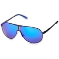 thumbnail image 2 of Carrera  Metal Unisex Aviator Sunglasses Matte Blue 64mm Adult, 2 of 5