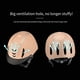 thumbnail image 3 of Sonducket Cascos de cabeza para montar a caballo, casco ecuestre duradero deportivo, gorro de montar resistente al polvo transpirable, caballos de carreras Cuidado ecuestre y deportes negro 4 Sonducket OD028675-06, 3 of 6
