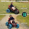 thumbnail image 3 of East doll 24V Big Kids Ride on Toys, Electric Power Ride on Car for Kids Age 3-8, 4 Wheeler, 4WD 800W Motors ATV for Kids, 5MPH, Parent Remote, Music, Red, 3 of 9