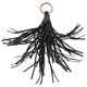 thumbnail image 2 of BRIGHTFUFU Llavero con colgante de coche de moda para mujer, llavero con anilla, abalorio de cuero sintético con borlas, accesorio para bolso (negro), 2 of 7