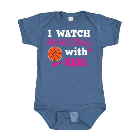 

Inktastic I Watch Basketball with Nana Gift Baby Girl Bodysuit