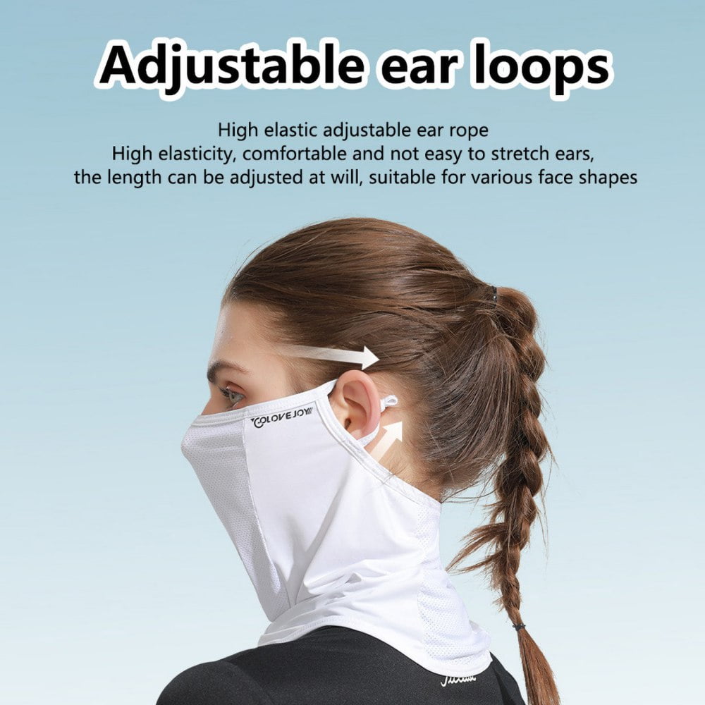 gaiter face mask with ear loops