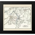 thumbnail image 2 of McClurg 21x20 Black Modern Framed Museum Art Print Titled - El Carney-Santiago Battle Map 3 of 3 1907, 2 of 5