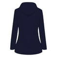 thumbnail image 5 of Rain Jacket for Women Lightweight Long Hooded Raincoat Waterproof Outdoor Travel Hiking Windbreaker Trench Coats Navy S, 5 of 5