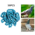 thumbnail image 3 of 50x 2023 Aluminium Leg Rings, Numbered 8mm Dove Foot Bands Identification Blue, 3 of 9