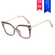 thumbnail image 5 of Gafas cuadradas lisas, montura de gafas para mujer, montura de gafas con protección contra la luz azul, marco de fotos, 5 of 5