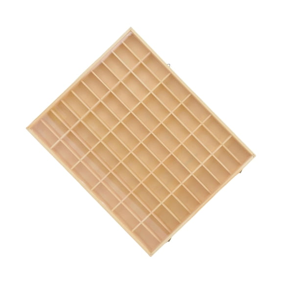 Decodeary Figurines d'Action Vitrine de Rangement en Bois pour Jouets en Métal 45 Compartiments 60 Compartiments