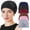 Black, navy blue, red, coffee, pink, grey, variant on 4 Pieces Cotton Chemo Turban Headwear, Soft Cancer Elastic Cap for Women with Hair Loss-Black, Light Gray, Wine Red, Light Blue